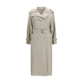 Max Mara Brown Linen Trench Coat