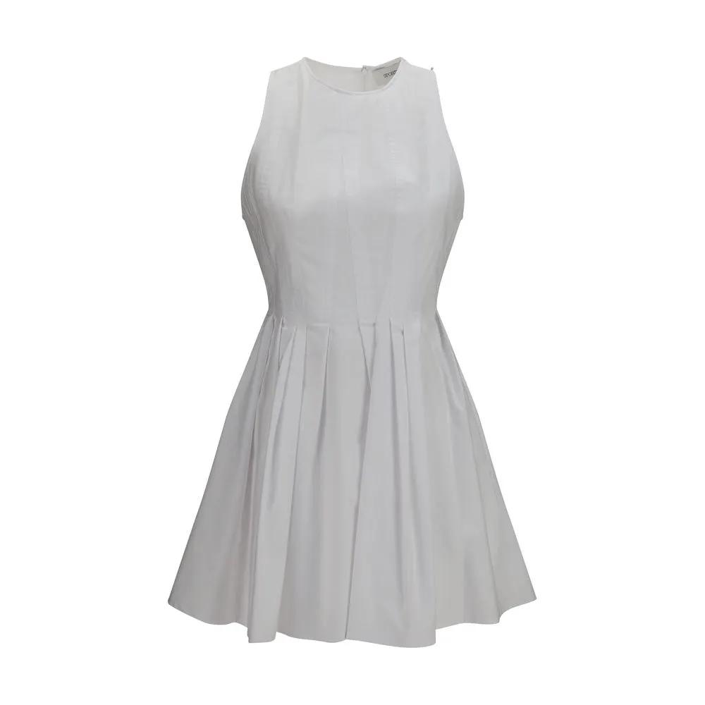 Robe décontractée en coton blanc Max Mara