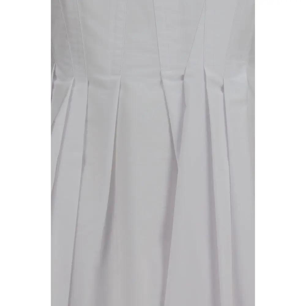 Robe décontractée en coton blanc Max Mara