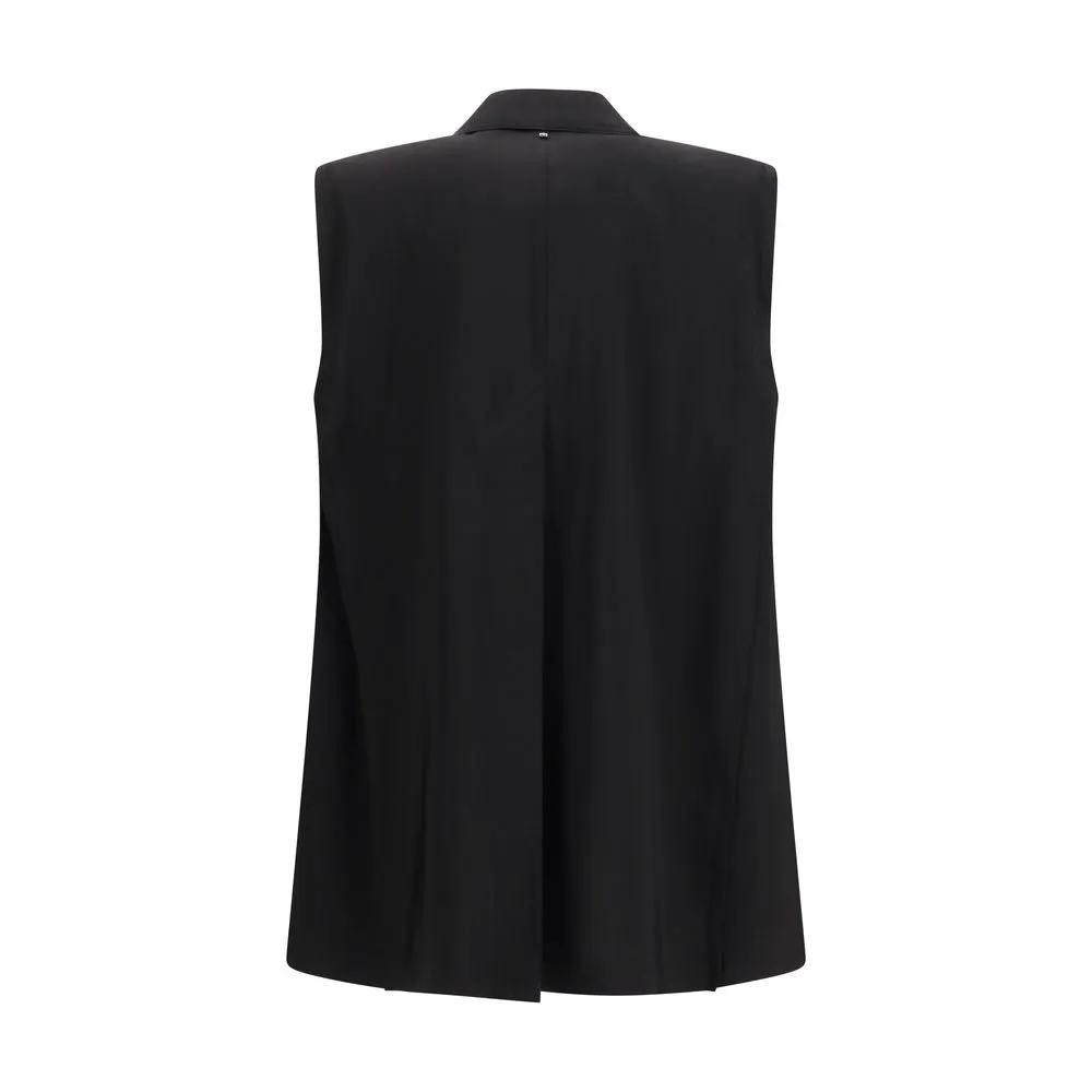 Gilet noir en viscose Max Mara
