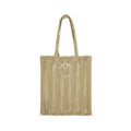 Sac bandoulière PINKO beige en raphia