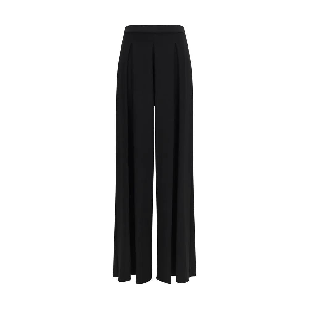 Pantalon décontracté Max Mara en pure viscose noire