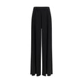 Pantalon décontracté Max Mara en pure viscose noire