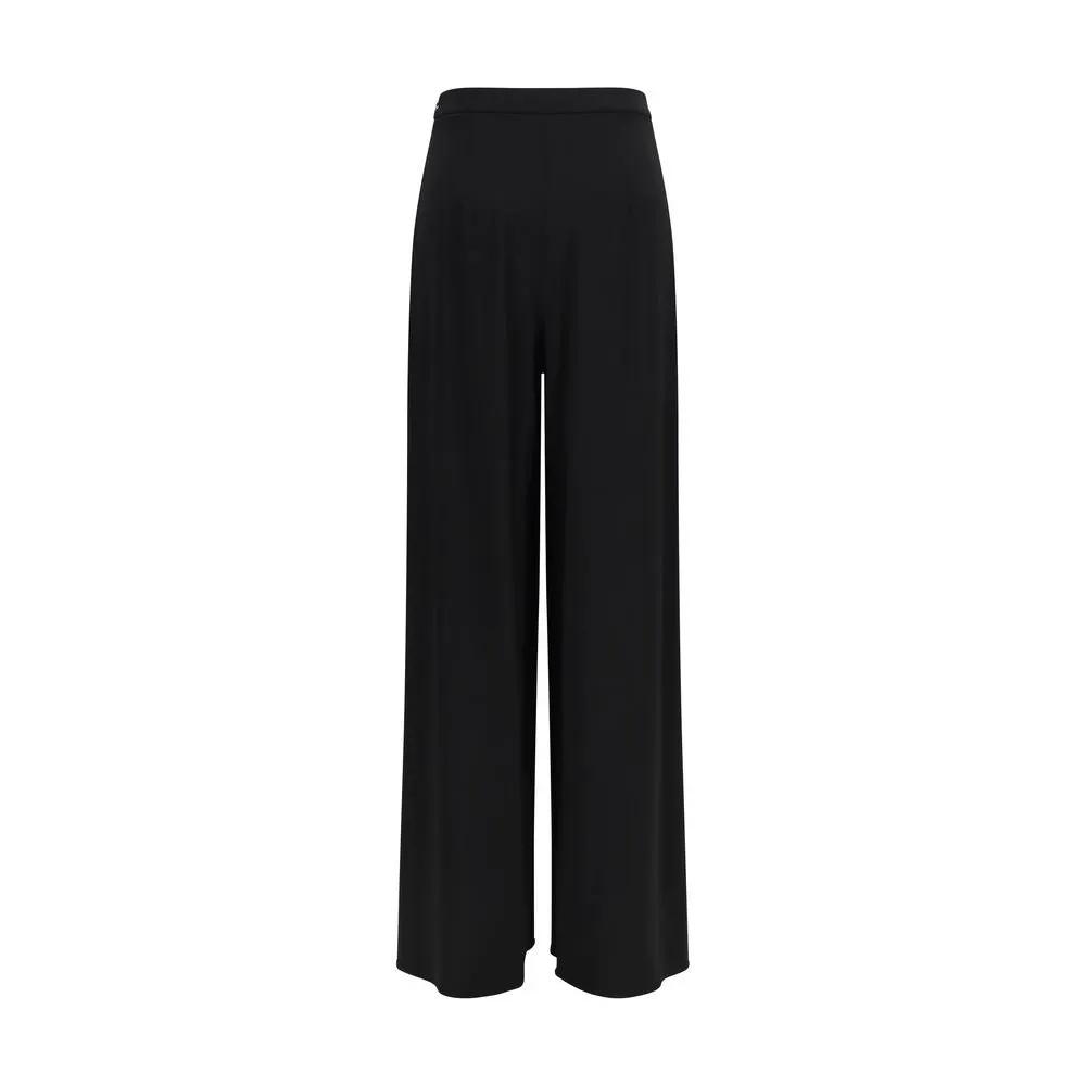 Pantalon décontracté Max Mara en pure viscose noire