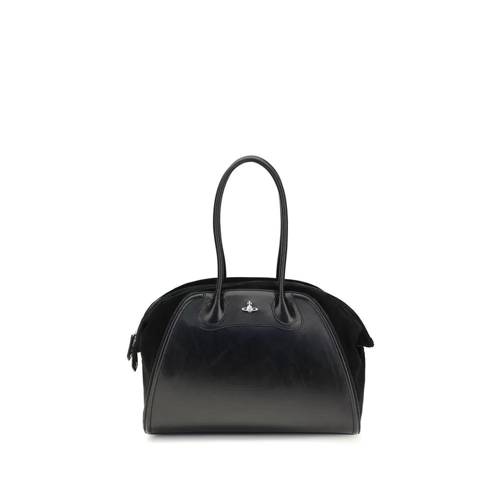 Sac bandoulière Bos Taurus en cuir de veau noir Vivienne Westwood