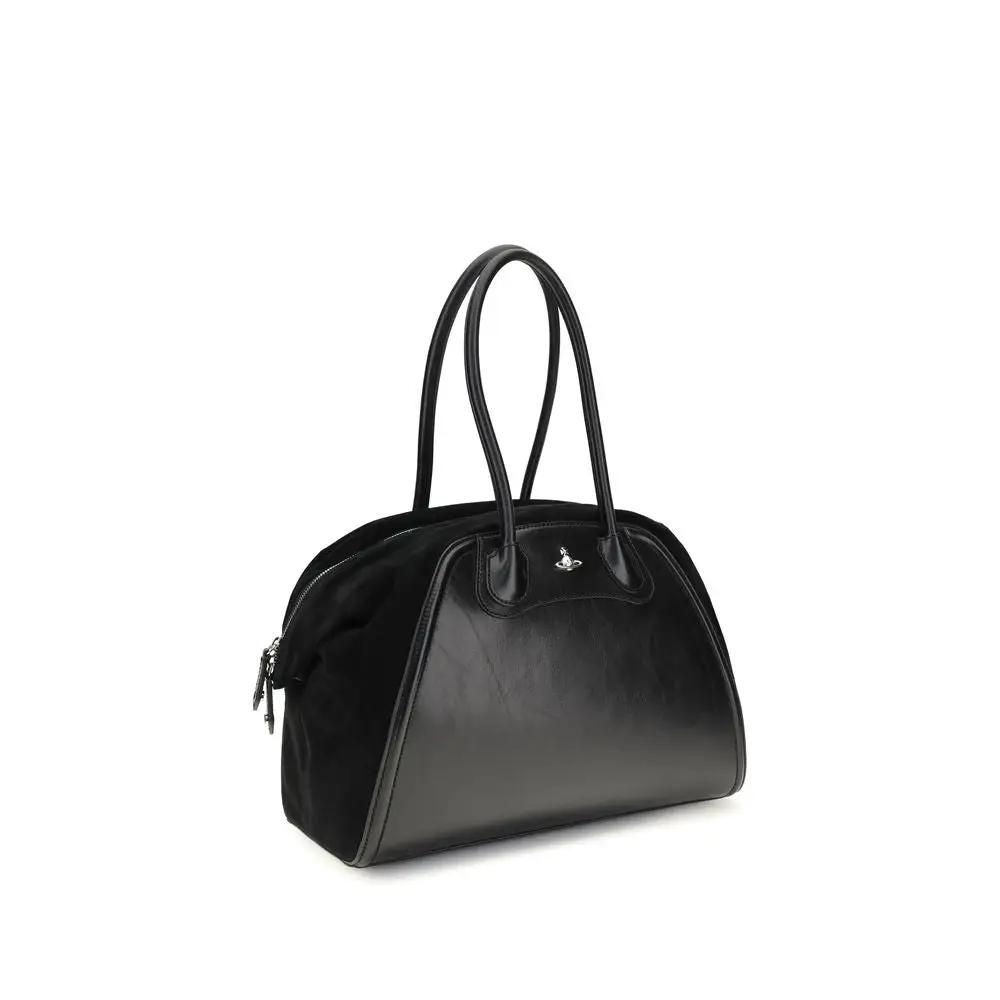 Sac bandoulière Bos Taurus en cuir de veau noir Vivienne Westwood