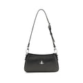 Vivienne Westwood Black Calf Leather Bos Taurus Shoulder Bag