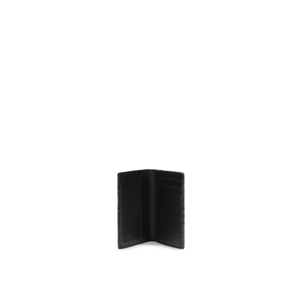 Men’s FF Jacquard Card Holder – Fendi Bicolor Vertical Wallet