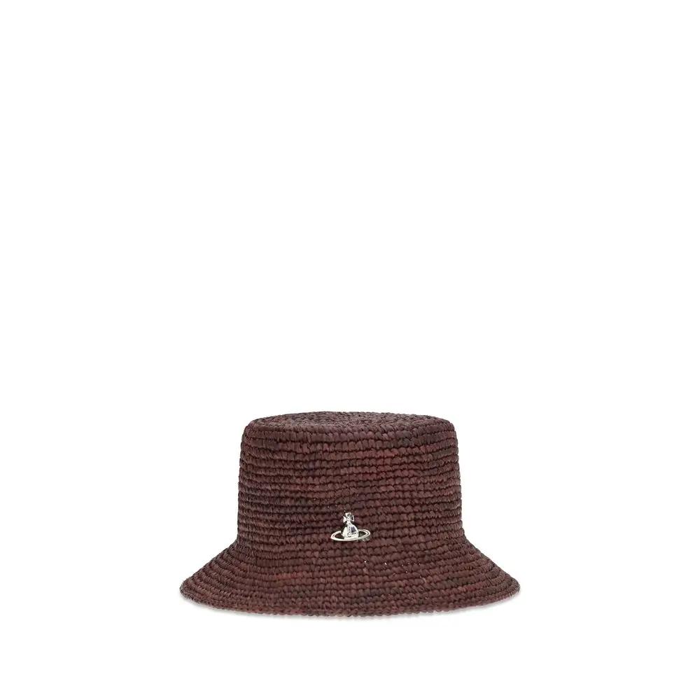 Chapeau Bob Vivienne Westwood en Raphia Marron