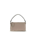 Women’s Pink Rockstud Shoulder Bag – Valentino Garavani Small Calf Leather Bag