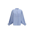 Chemise SOSUE en coton bleu à motifs
