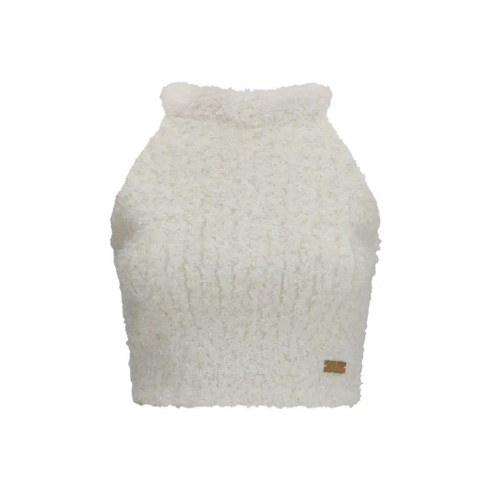 T-shirt sans manches Balmain en viscose blanche