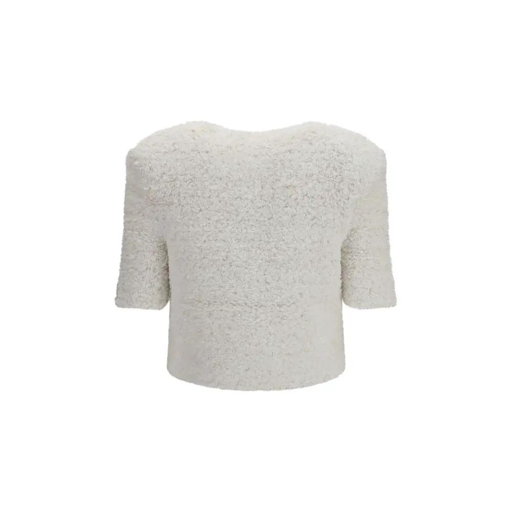 Balmain White Polyamide Cardigan
