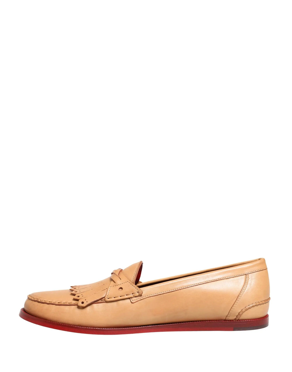 Chaussures Mocassins Homme en Cuir Beige à Pompom Dolce & Gabbana