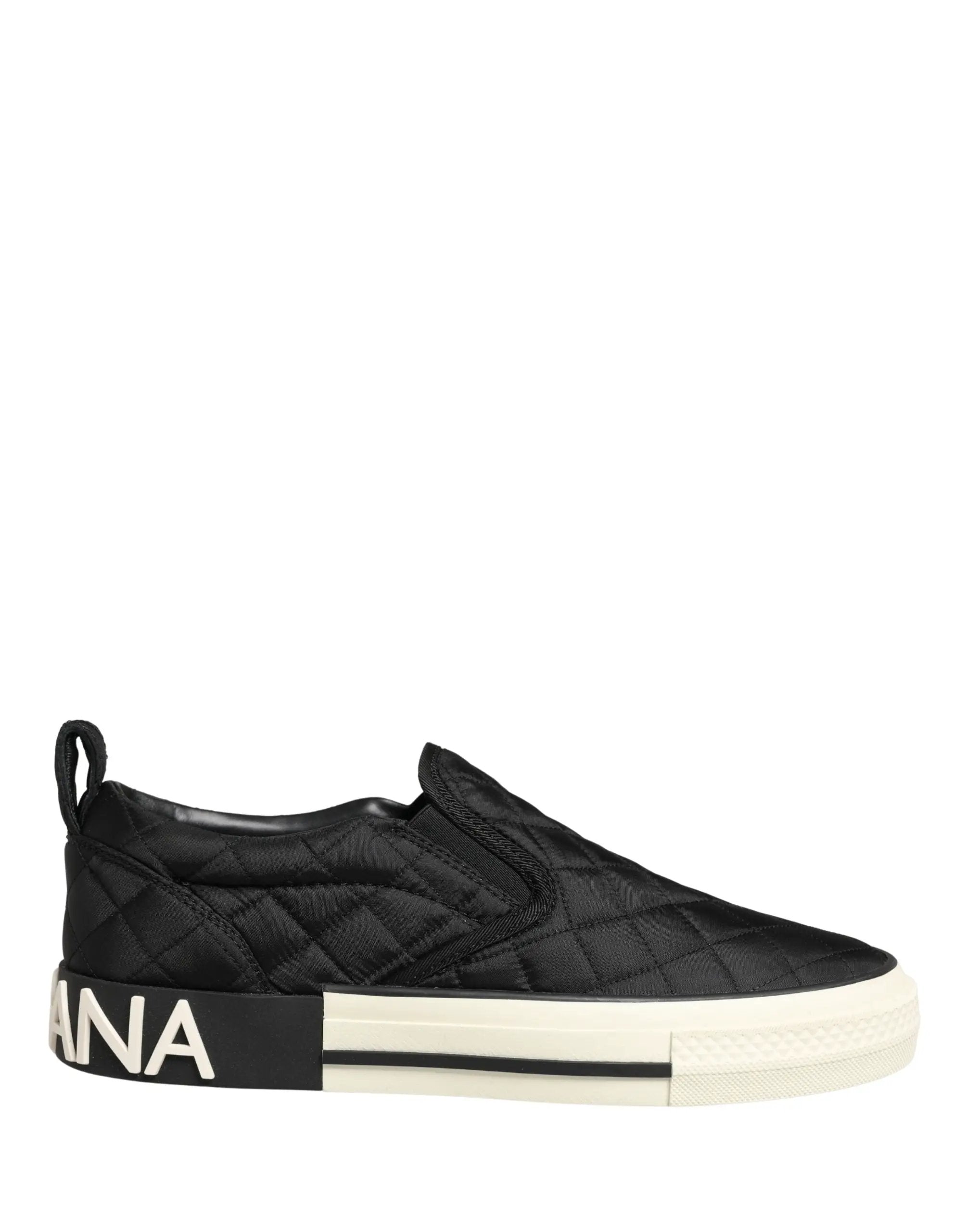 Baskets basses matelassées noires Dolce &amp; Gabbana