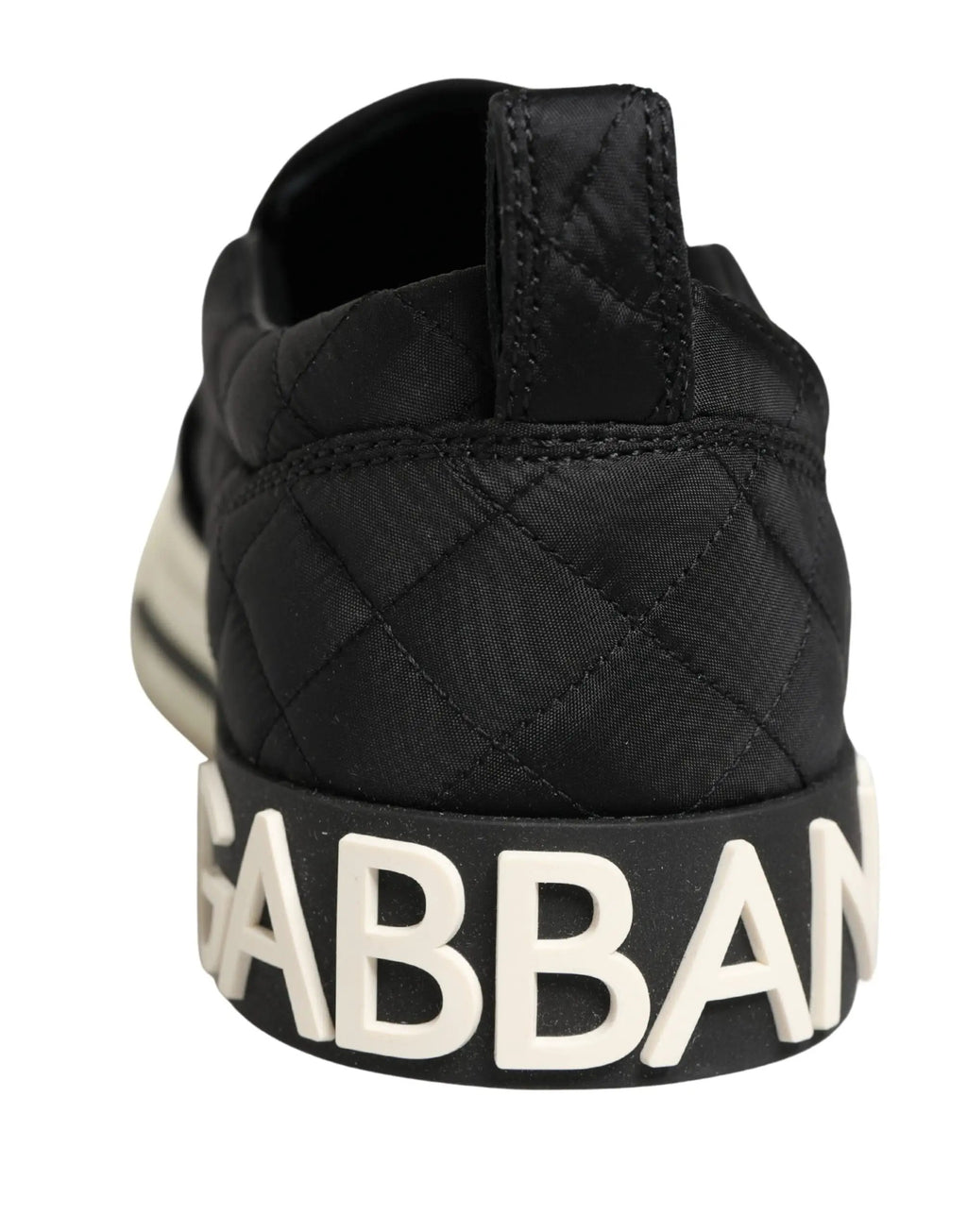 Baskets basses matelassées noires Dolce &amp; Gabbana