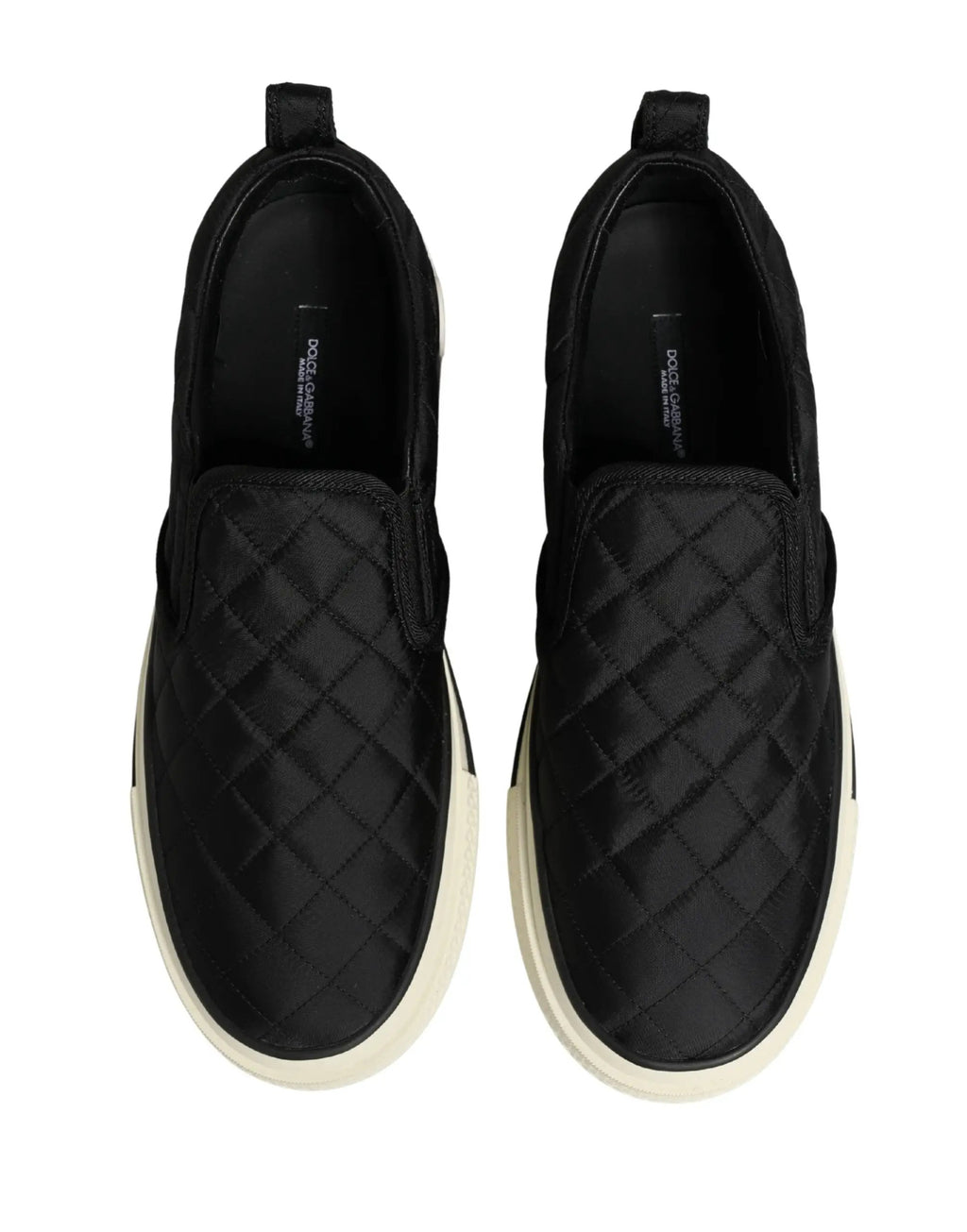 Baskets basses matelassées noires Dolce &amp; Gabbana