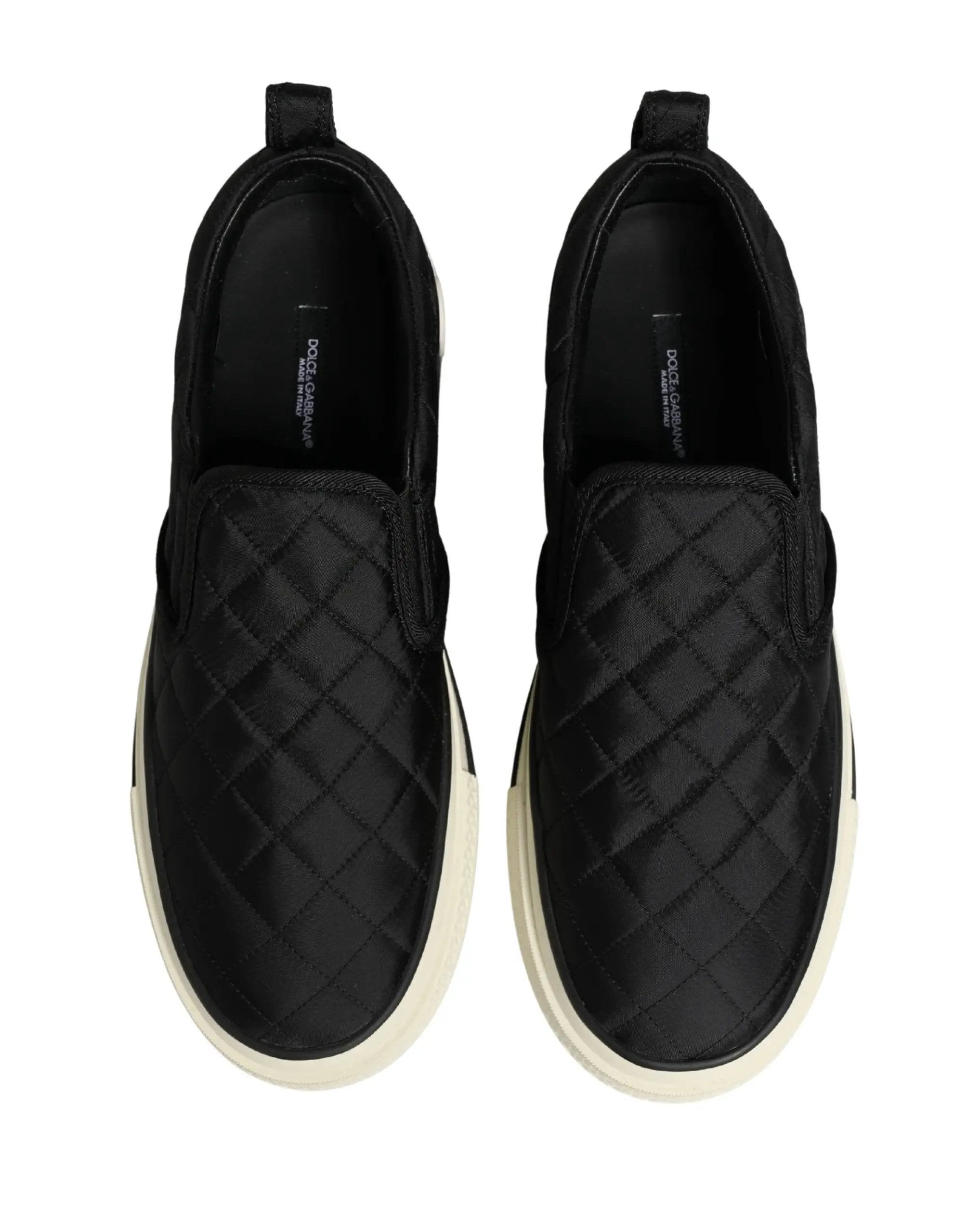 Baskets basses matelassées noires Dolce &amp; Gabbana