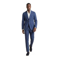 Costume deux pièces en polyester bleu rebelle