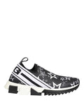 Chaussures sneakers SORRENTO Dolce & Gabbana noires à logo étoiles