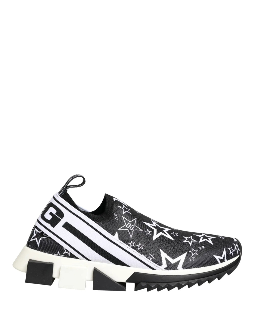 Chaussures sneakers SORRENTO Dolce & Gabbana noires à logo étoiles