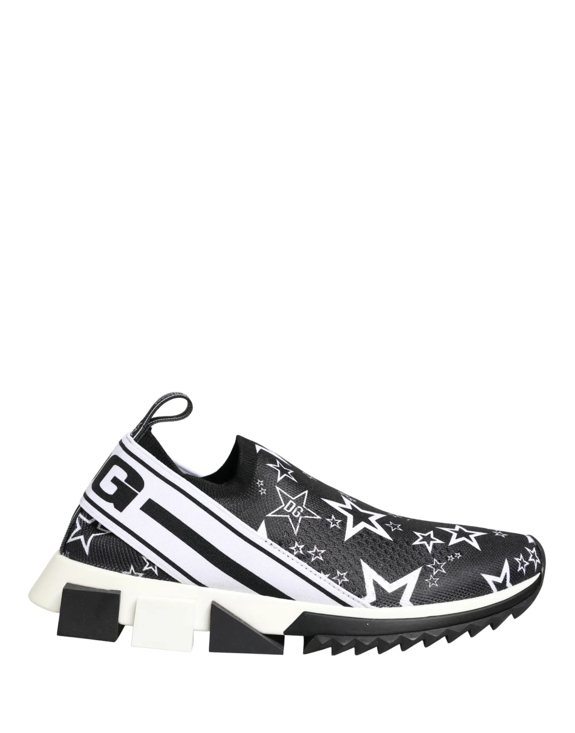 Chaussures sneakers SORRENTO Dolce & Gabbana noires à logo étoiles