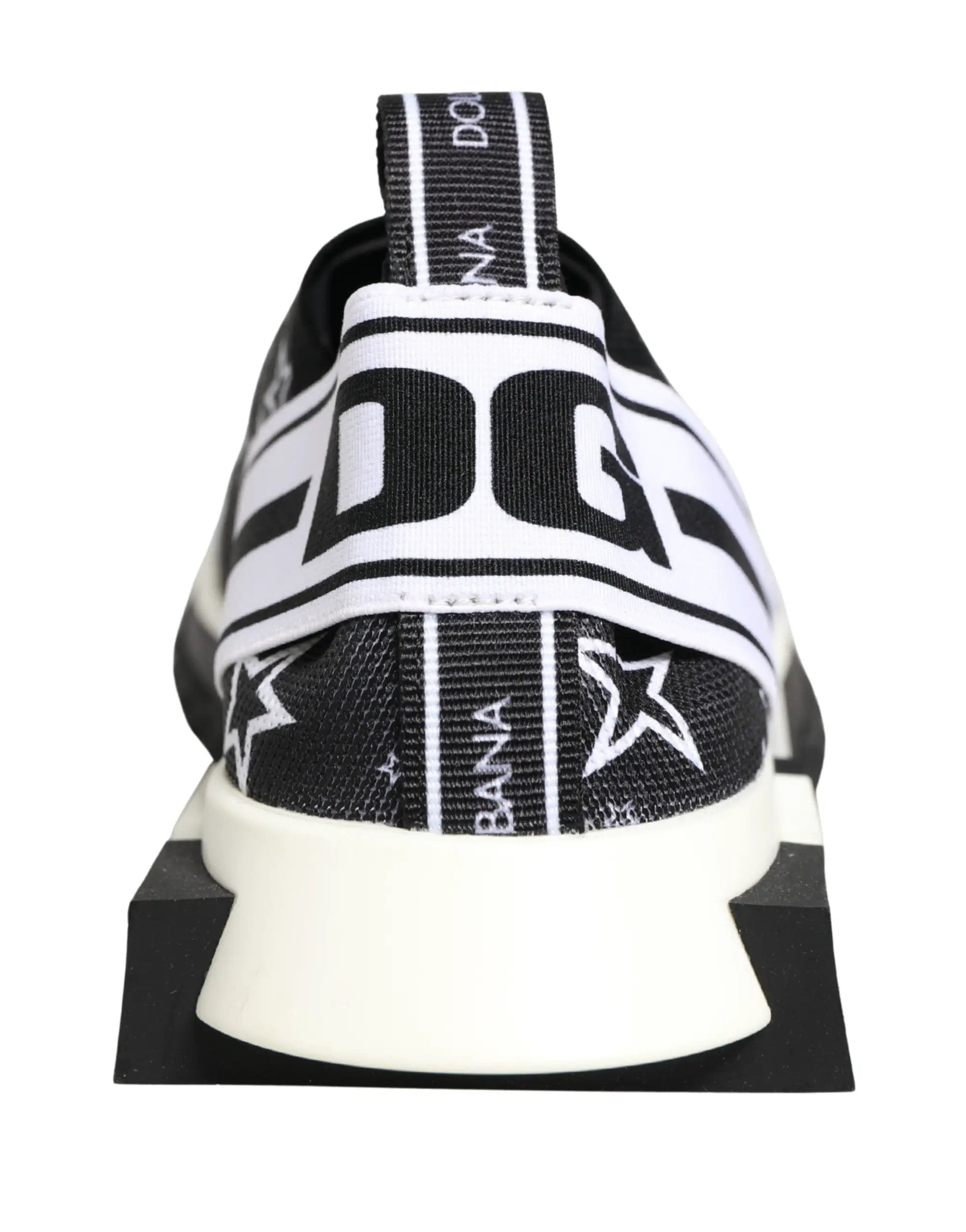 Chaussures sneakers SORRENTO Dolce & Gabbana noires à logo étoiles