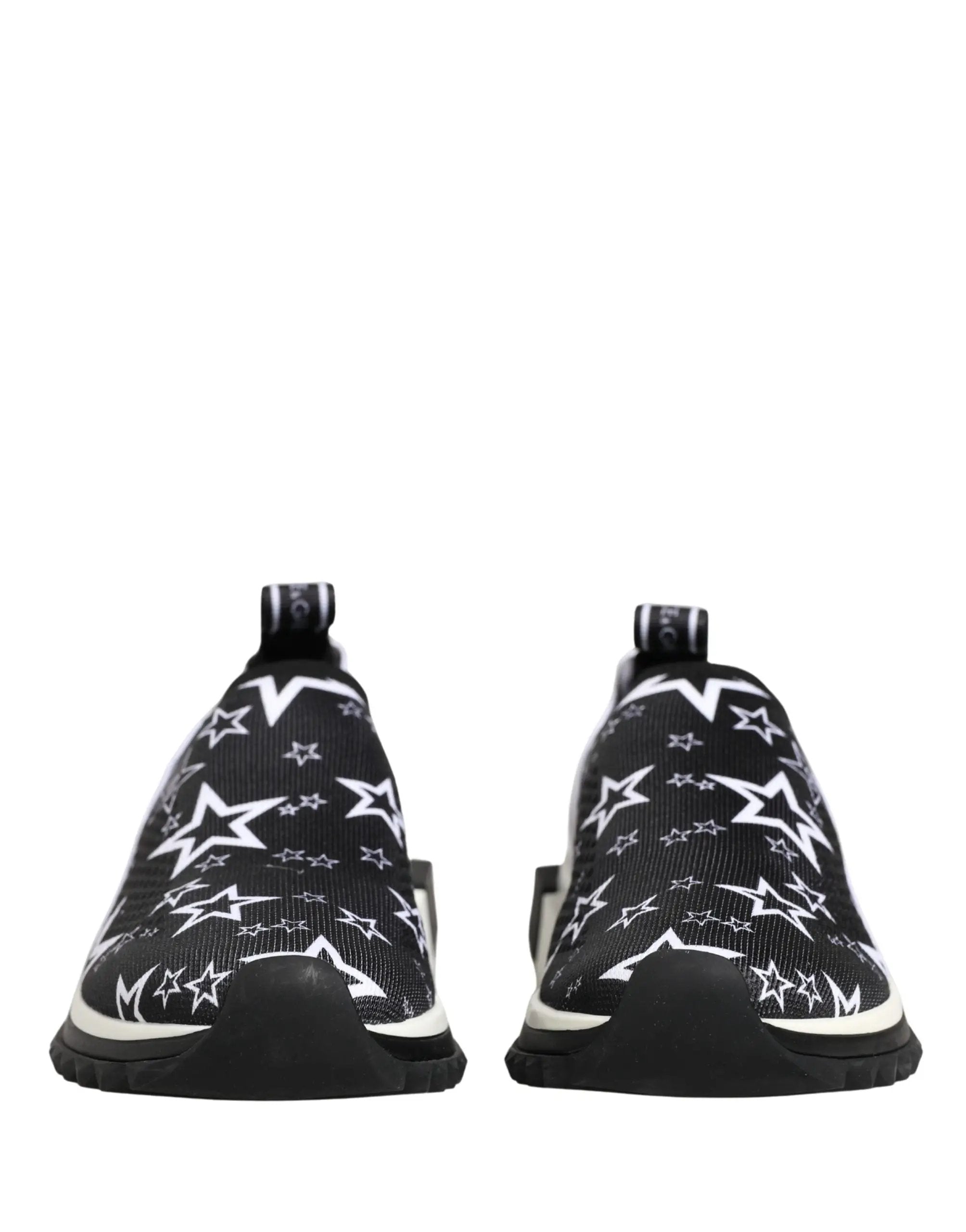 Chaussures sneakers SORRENTO Dolce & Gabbana noires à logo étoiles