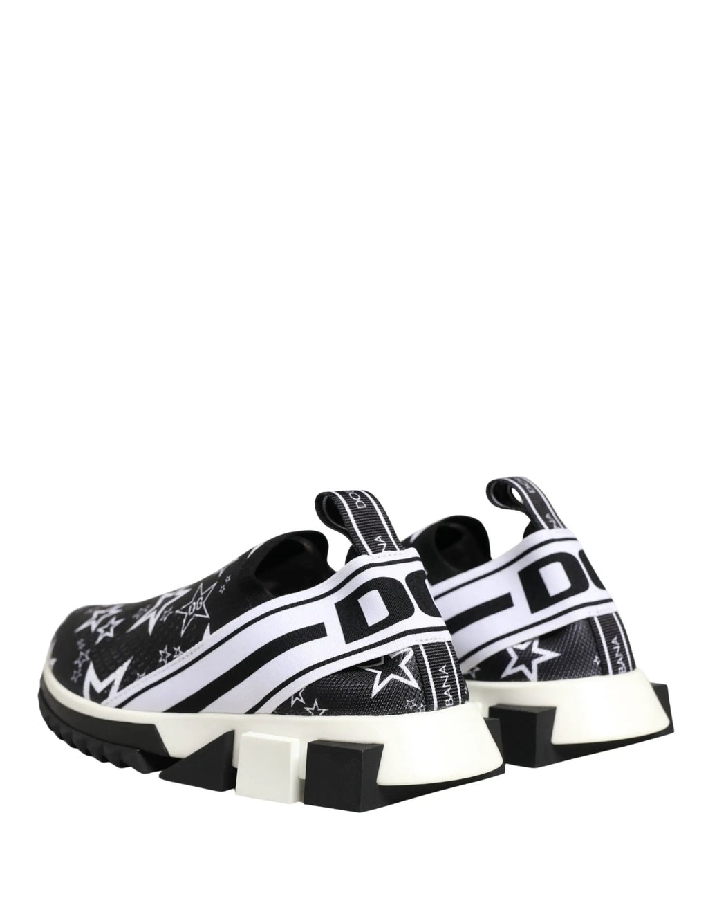 Chaussures sneakers SORRENTO Dolce & Gabbana noires à logo étoiles