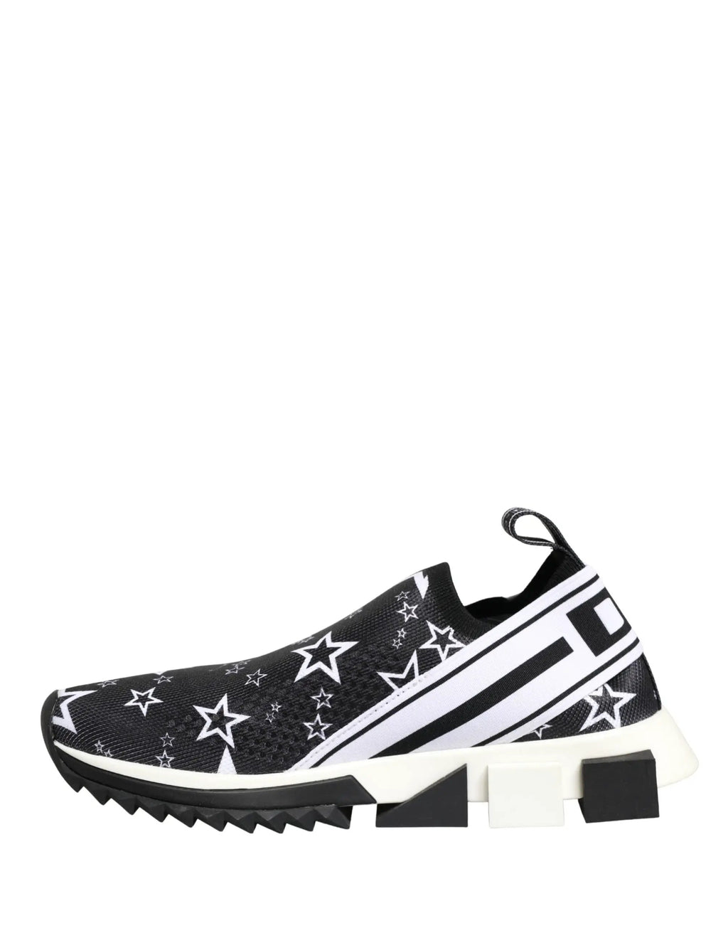 Chaussures sneakers SORRENTO Dolce & Gabbana noires à logo étoiles