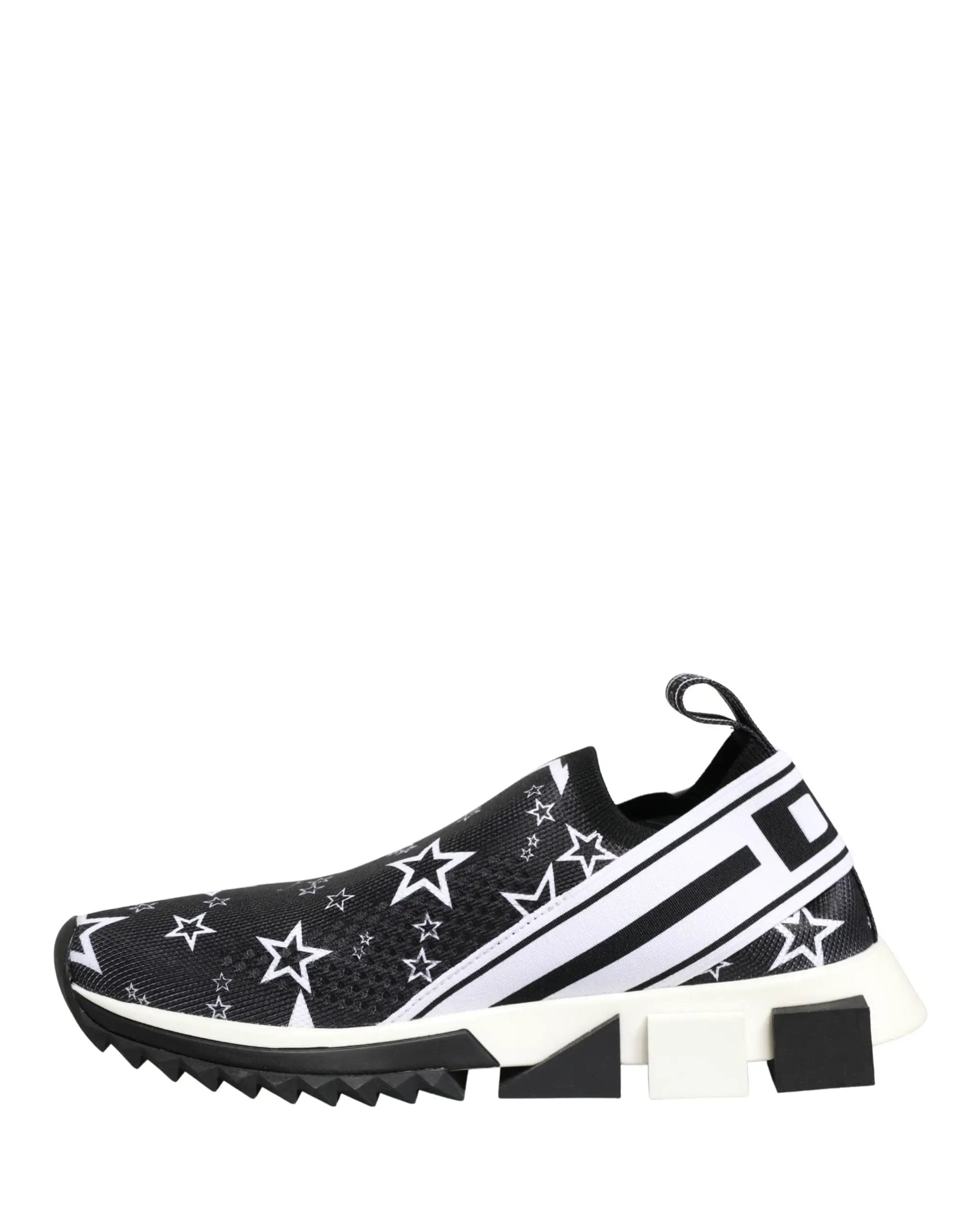 Chaussures sneakers SORRENTO Dolce & Gabbana noires à logo étoiles