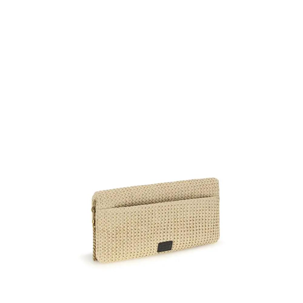 Sac à bandoulière en polypropylène beige PINKO