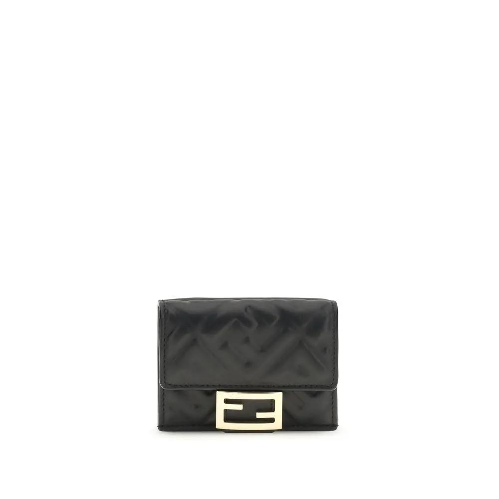 Portefeuille Fendi Black Lamb Ovis Aries