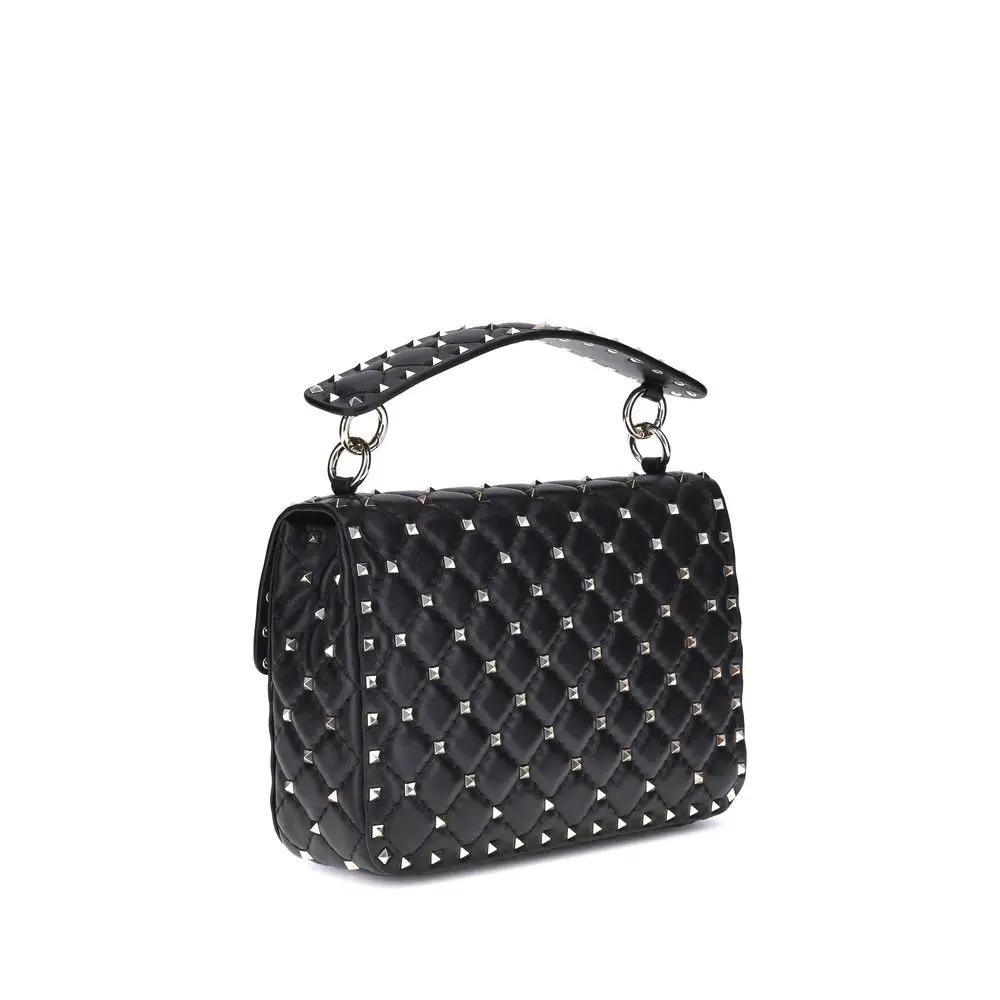 Valentino Garavani Black Lamb Ovis Aries Aries Shoulder Bag