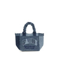 Ganni Blue Cotton Handbag