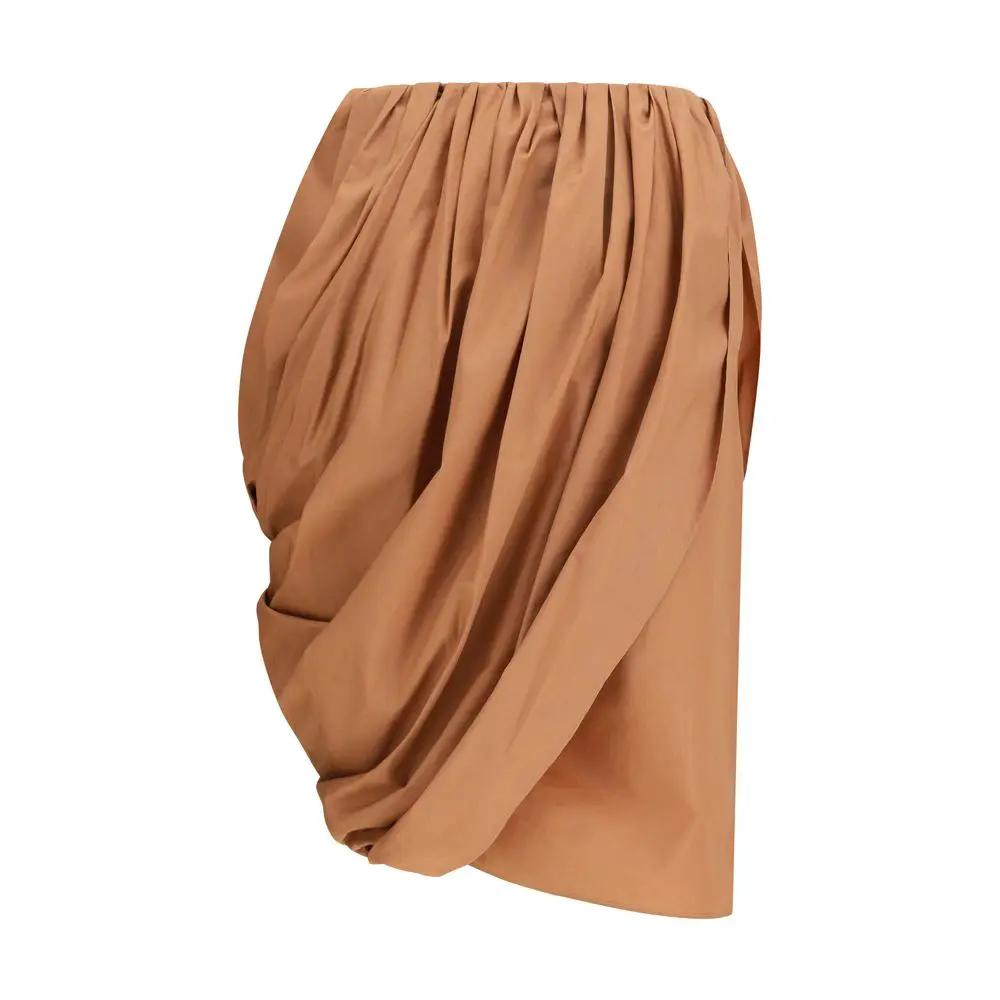 Jupe midi Chloé en coton beige