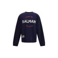 Sweat-shirt Balmain en coton bleu