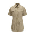 Balmain Beige Cotton Casual Dress