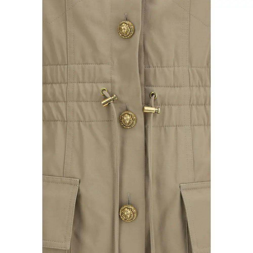Balmain Beige Cotton Casual Dress