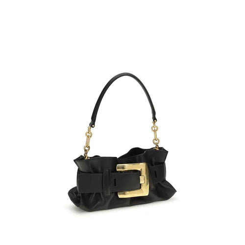 Sac bandoulière Balmain Bos Taurus en cuir de veau noir