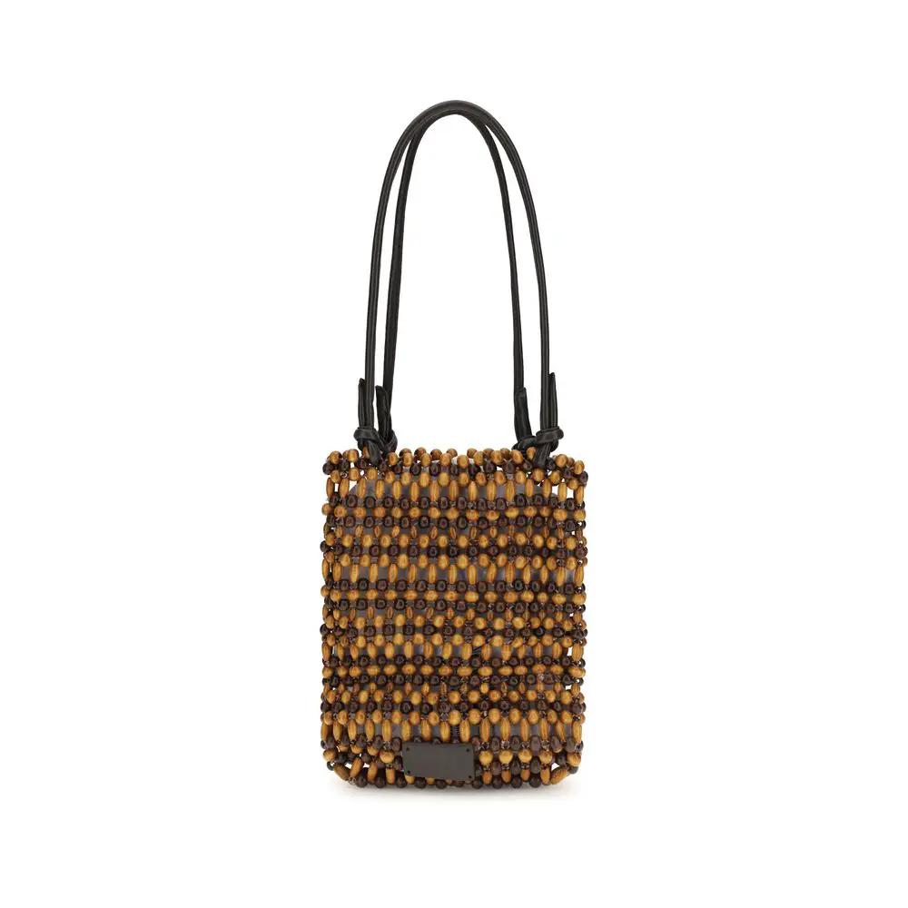 Sac à bandoulière Staud en bois marron