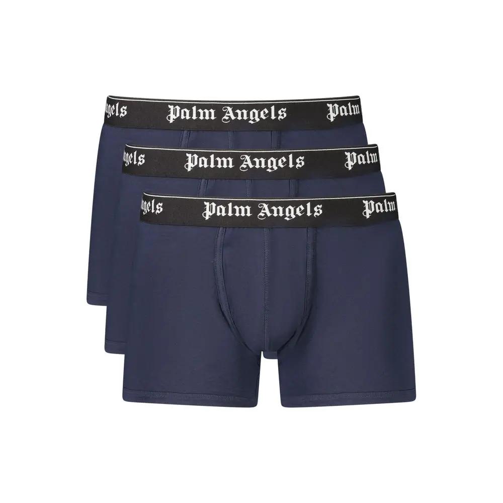 Sous-vêtements homme en coton bleu Palm Angels