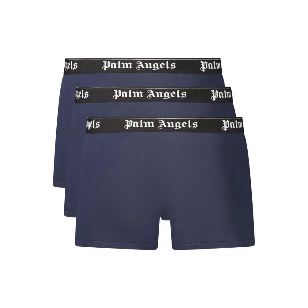Sous-vêtements homme en coton bleu Palm Angels