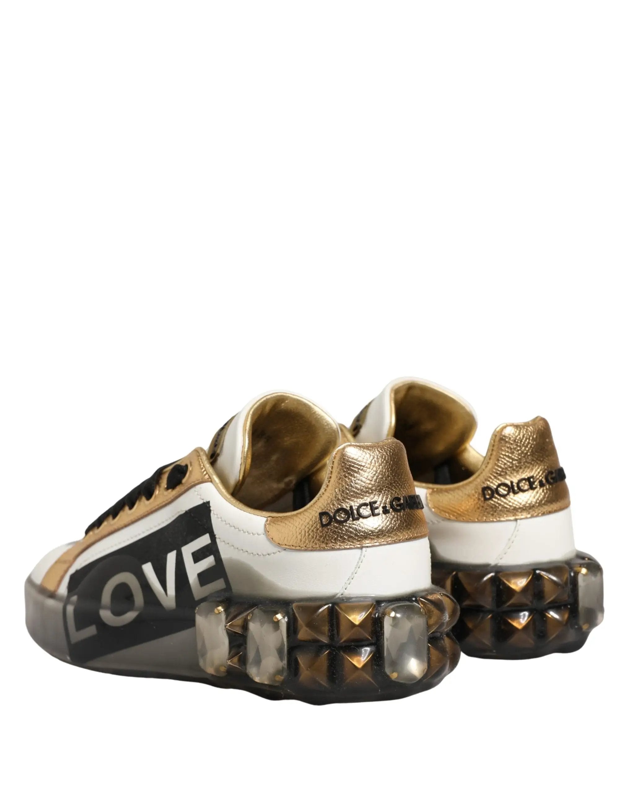 Chaussures Baskets Dolce & Gabbana Multicolor Crystal StuddedLOVE