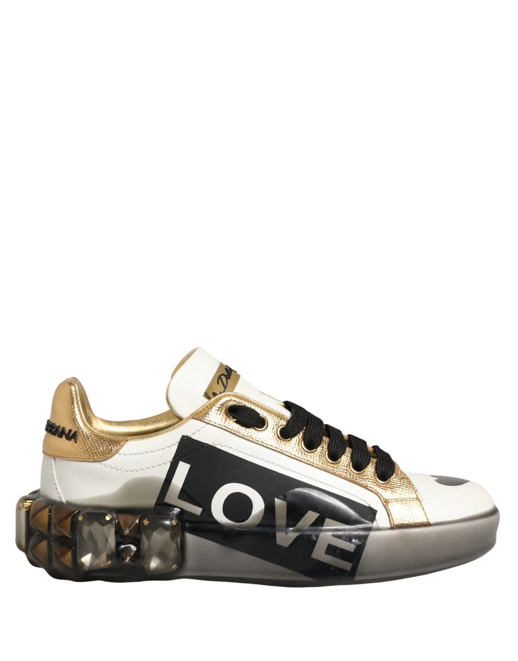 Chaussures Baskets Dolce & Gabbana Multicolor Crystal StuddedLOVE