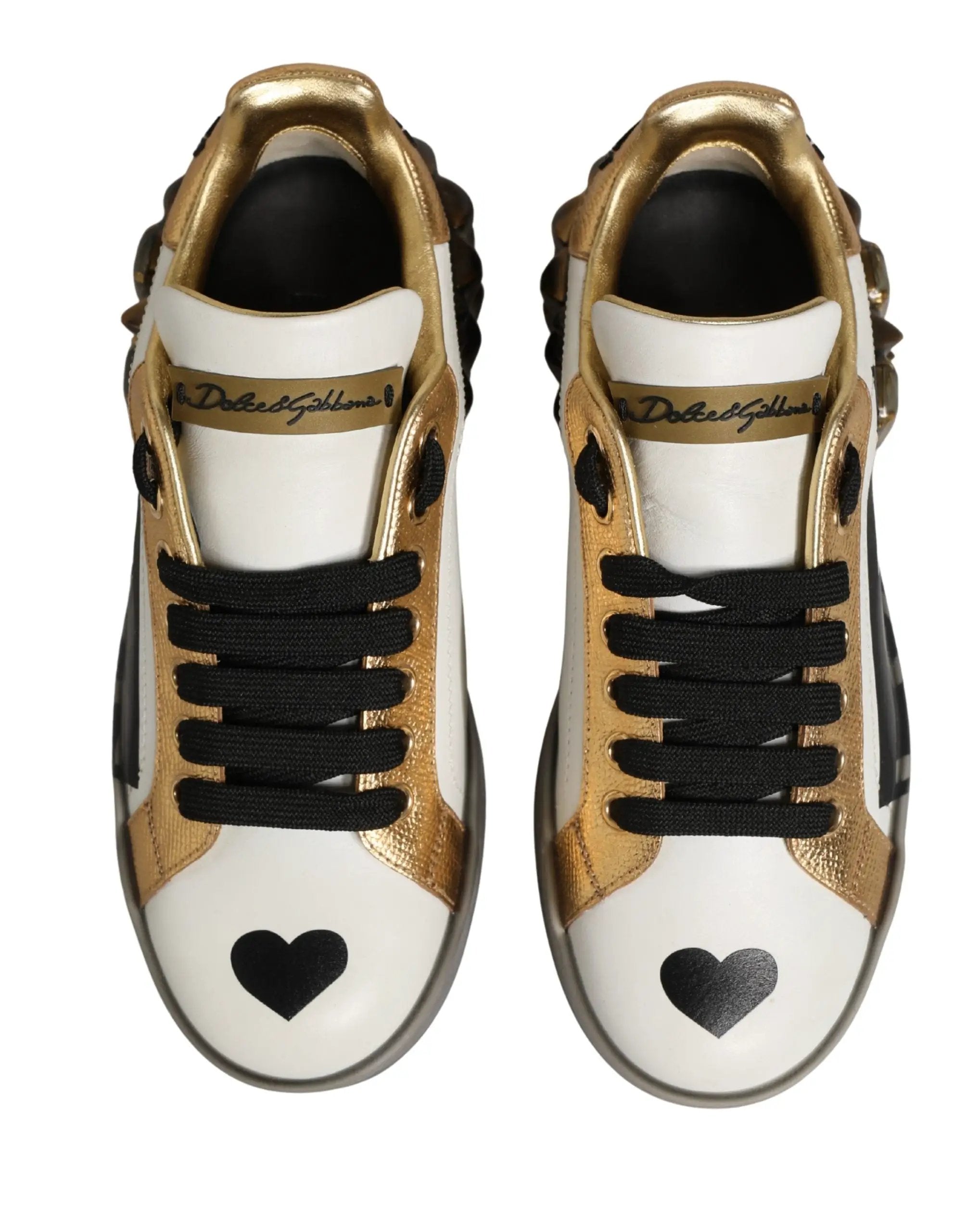 Chaussures Baskets Dolce & Gabbana Multicolor Crystal StuddedLOVE