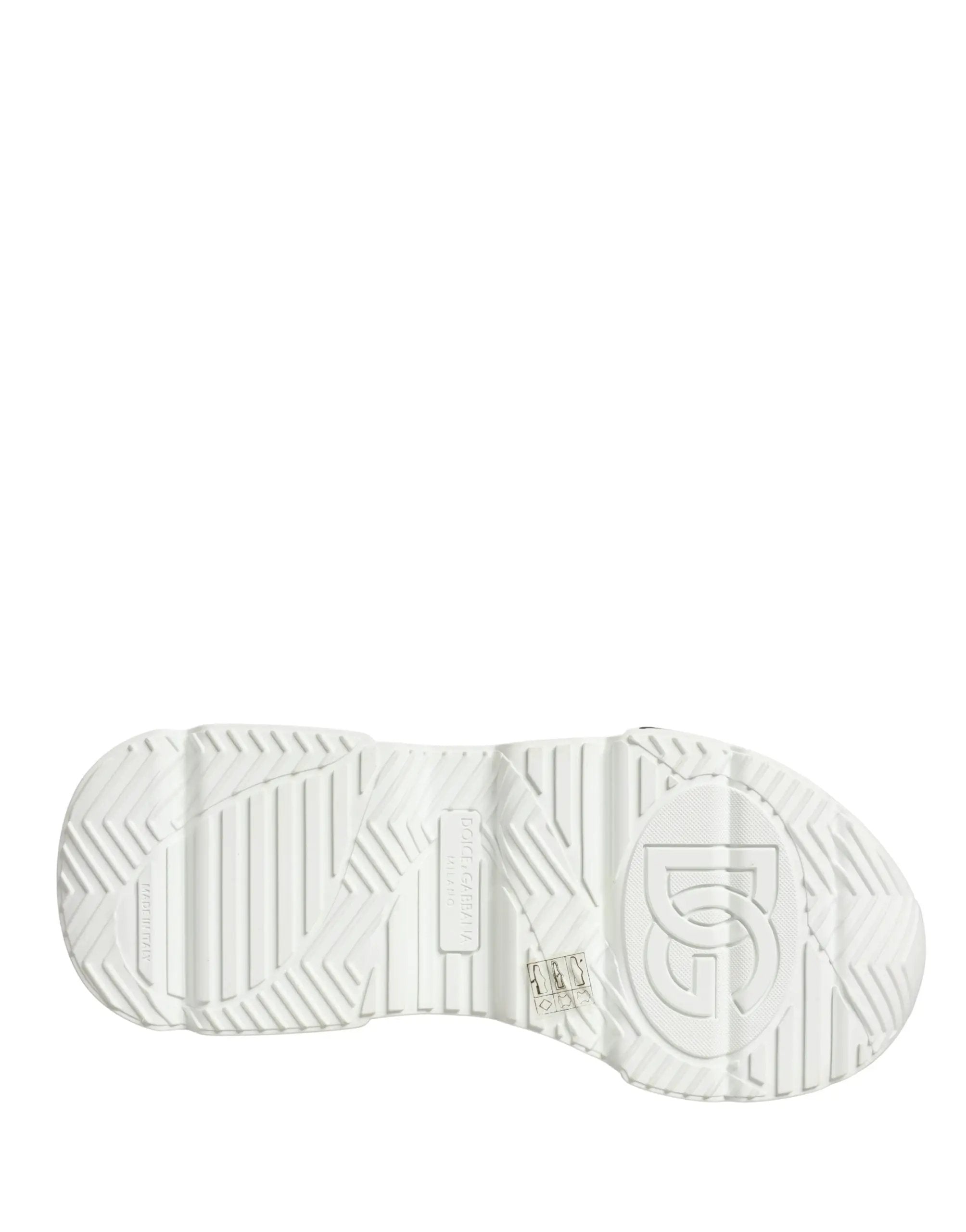 Dolce & Gabbana White Daymaster Graffiti Low Top Sneakers Shoes