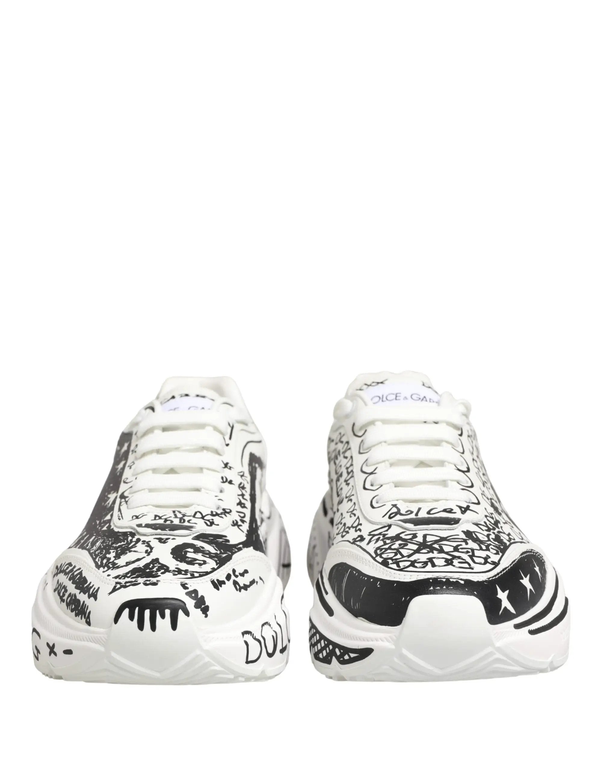 Baskets basses Dolce & Gabbana blanches Daymaster Graffiti