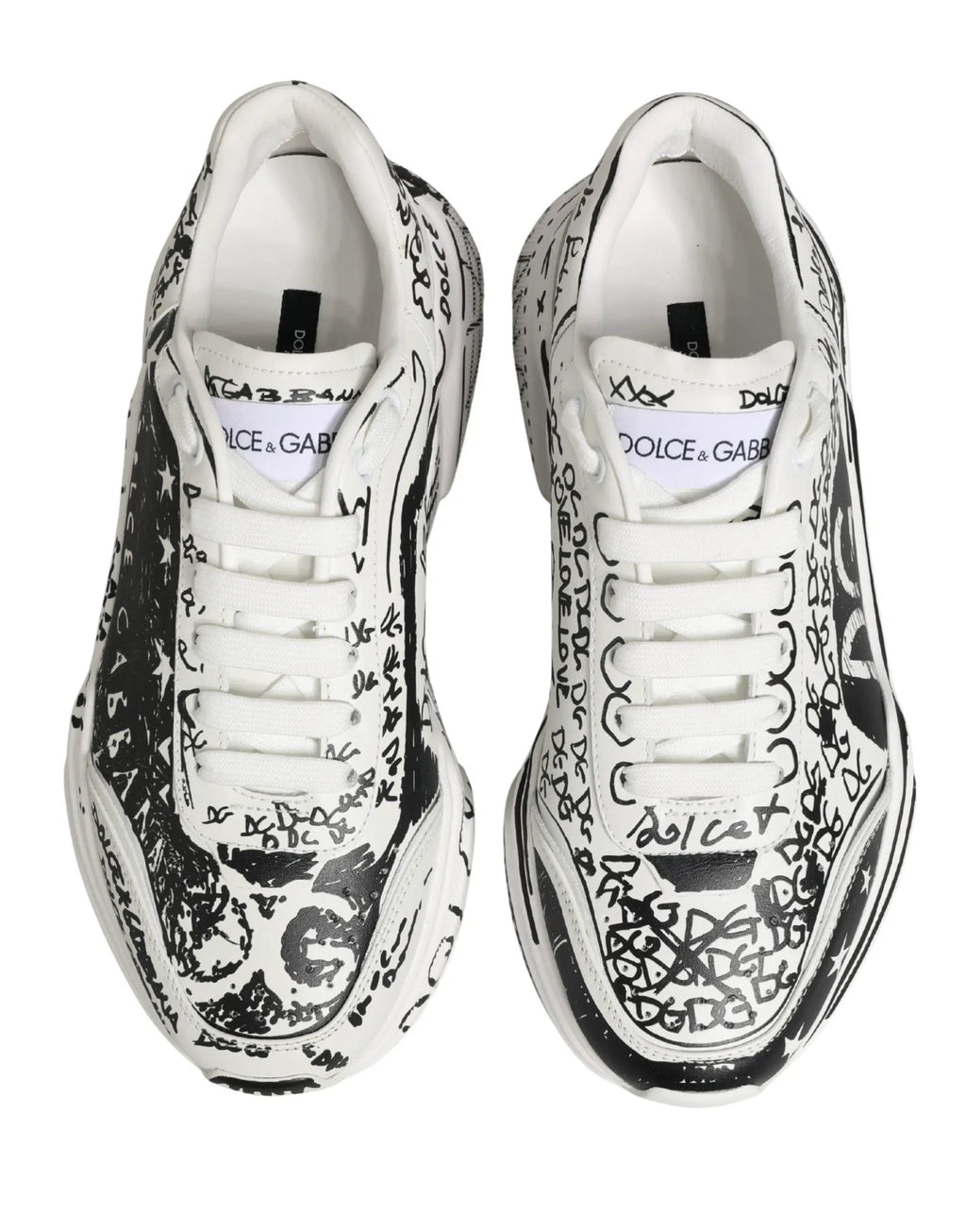 Baskets basses Dolce & Gabbana blanches Daymaster Graffiti