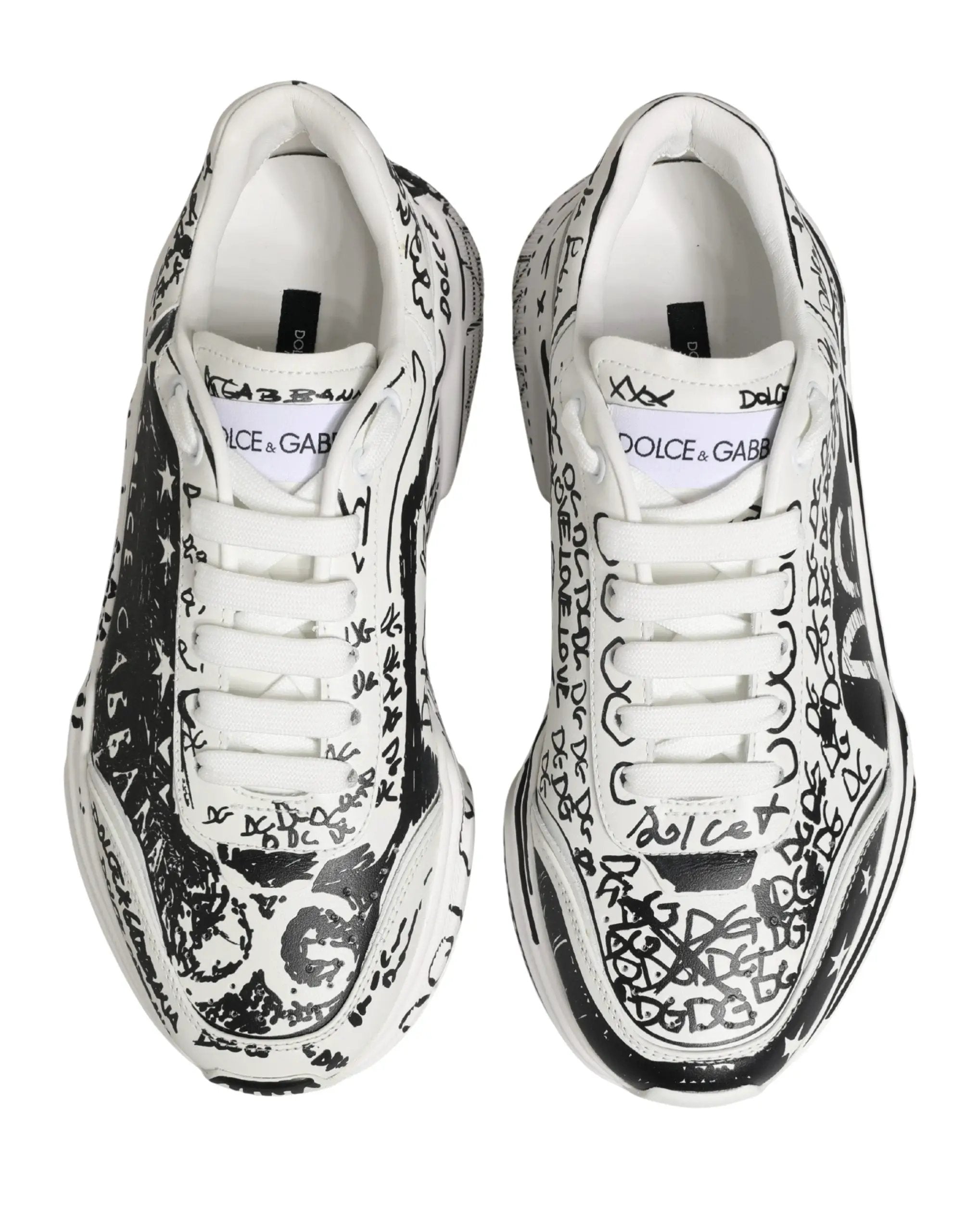 Baskets basses Dolce & Gabbana blanches Daymaster Graffiti